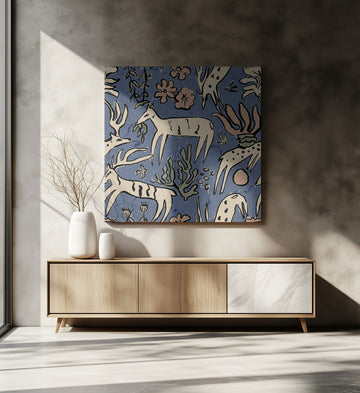 Whimsical Forest Deer | Canvas - Room Interior 2