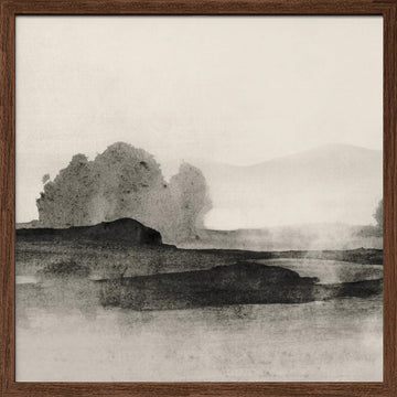Land 1 | Poster - Walnut Frame Interior
