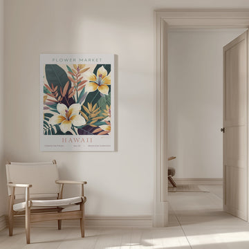 Hawaiian Tropical Flowers | Canvas - Room Interior 1
