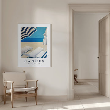 Blue Beach Serenity | Canvas - Room Interior 1