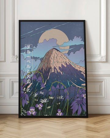 Moonlit Mountain Bloom | Poster - Room Interior 1