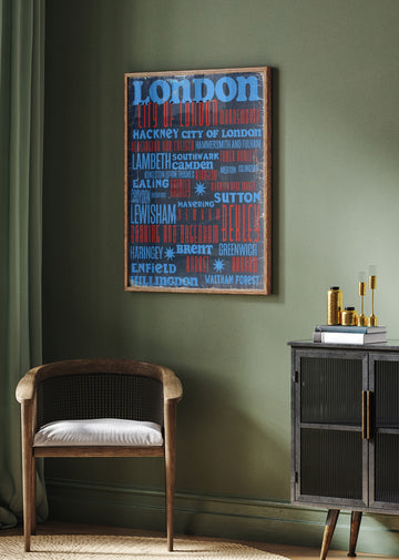 London City Typography | Poster - Room Interior 2