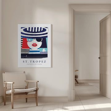 St Tropez Chic Woman | Canvas - Room Interior 1