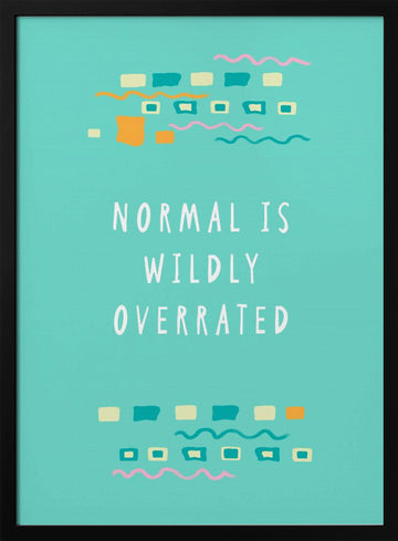 Quirky Abstract Inspiration | Poster - Black Metal Frame Interior