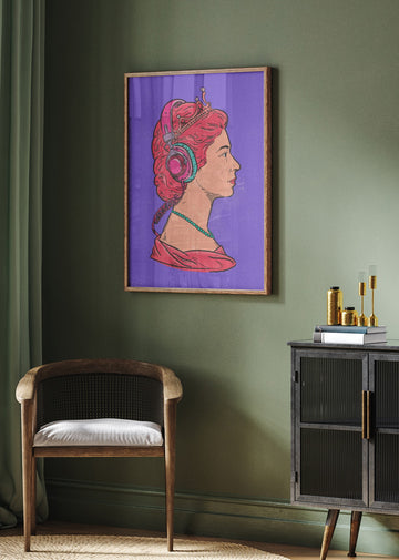 Headphone Queen | Poster - Room Interior 2