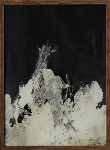 Unsettled | Poster - Walnut Frame Interior