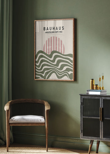 Bauhaus Desert Sun | Poster - Room Interior 2