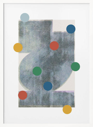 Geometric Symphony | Poster - White Frame Interior