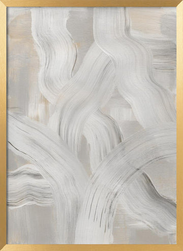 Abstract Brush Strokes 126 | Poster - Gold Frame Interior