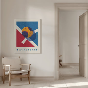 Retro Basketball Game | Canvas - Room Interior 1
