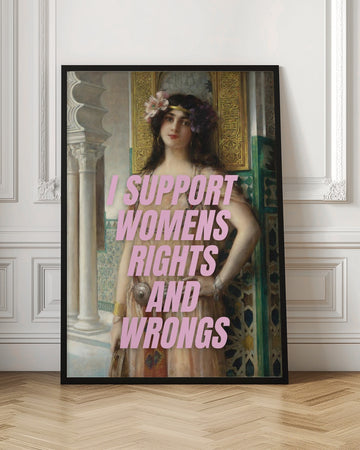 Ornate Woman Feminist Message | Poster - Room Interior 1