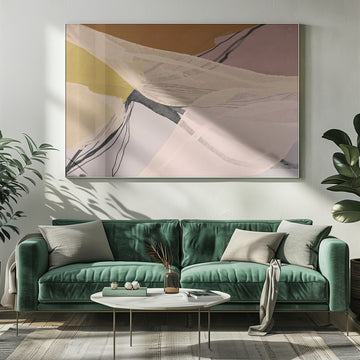 Abstract Earthy Layers | Poster - Room Interior 1