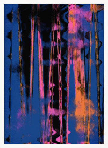 Vibrant Nightfall | Poster - White Frame Interior