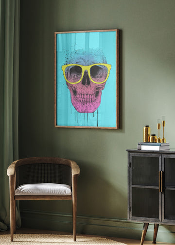 Vibrant Skull Glasses | Poster - Room Interior 2