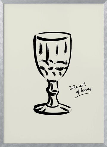 Theartoflivingno02 | Poster - Silver Frame Interior
