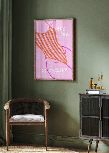 The Sea Is Calling | Poster - Room Interior 2