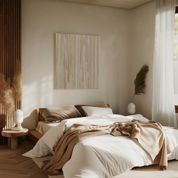 Natural Vertical Lines | Canvas - Room Interior 2