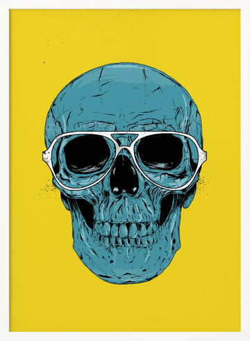 Cool Skull Aviators | Poster - White Frame Interior