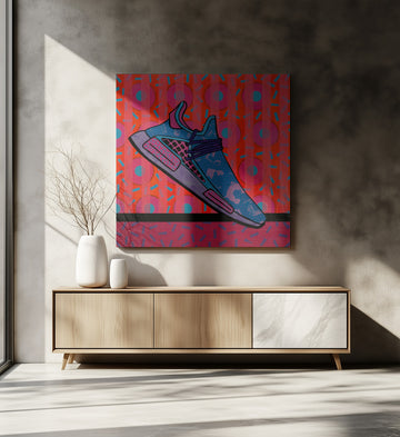 Vibrant Pop Art Sneaker | Canvas - Room Interior 2