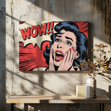 Wow Pop Art Reaction | Canvas - Room Interior 2