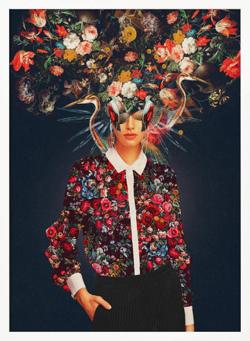 Your Head Was Full of Colours That Had No Names | Poster - White Frame Interior