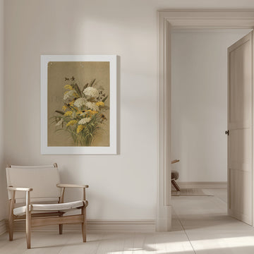 Hemlock, Ox Eye Grasses and Golden Rod | Canvas - Room Interior 1
