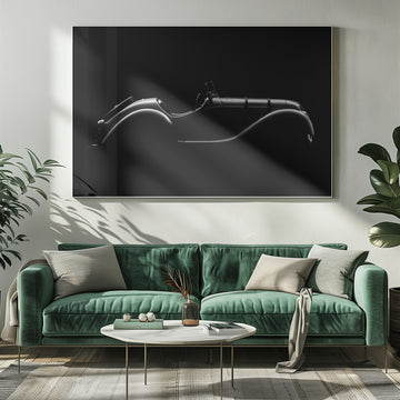 Classic Car Silhouette | Poster - Room Interior 1