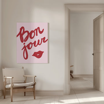 Bonjour Kiss | Canvas - Room Interior 1