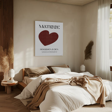 Red Heart Abstract | Canvas - Room Interior 2