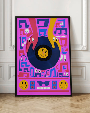 Pink Music Dance Party | Poster - Room Interior 1