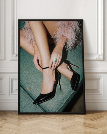 Elegant Heels And Emerald | Poster - Room Interior 1
