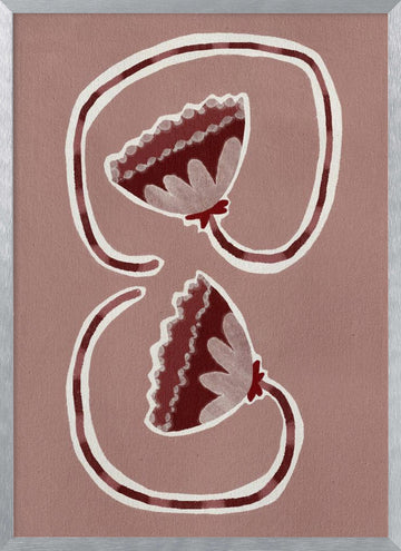 Delicate Bloom 16 | Poster - Silver Frame Interior