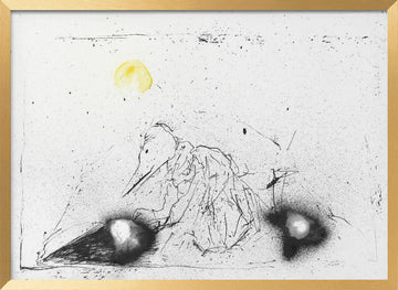Mysterious Beaked Figure | Poster - Gold Frame Interior