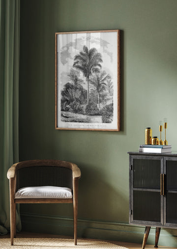 Vintage Palm Tree Drawing Vi | Poster - Room Interior 2