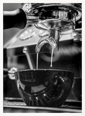 Fresh Espresso Brew | Poster - White Frame Interior
