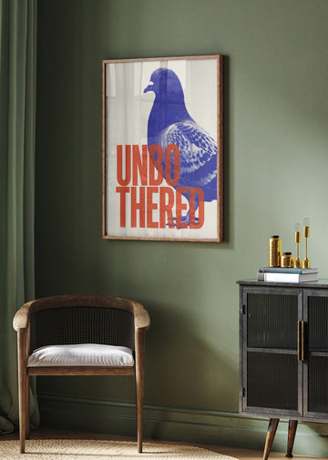 Unbothered Pigeon | Poster - Room Interior 2