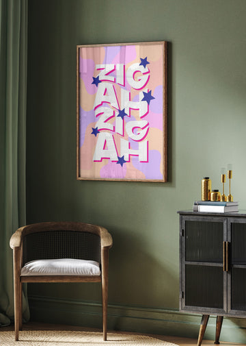 Colorful Zig A Zig Ah | Poster - Room Interior 2