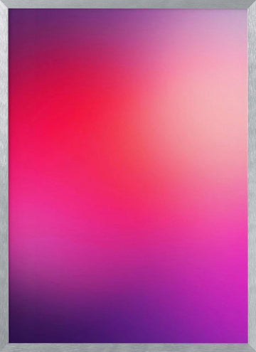 Abstract Color Blend | Poster - Silver Frame Interior
