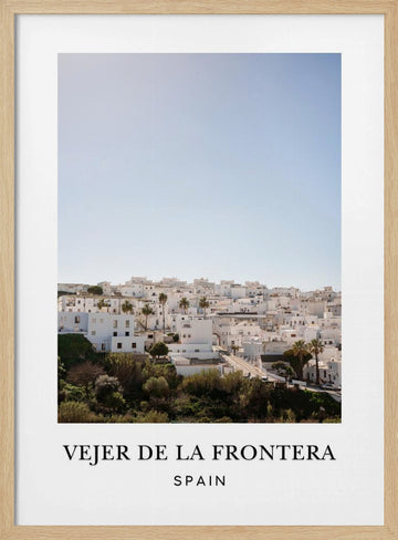 Vejer de la Frontera Spain Travel poster | Poster - Wood Frame Interior