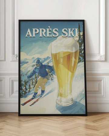 Après Ski Mountain Beer | Poster - Room Interior 1