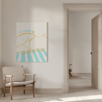 Heart Sleeps By The Sea | Canvas - Room Interior 1