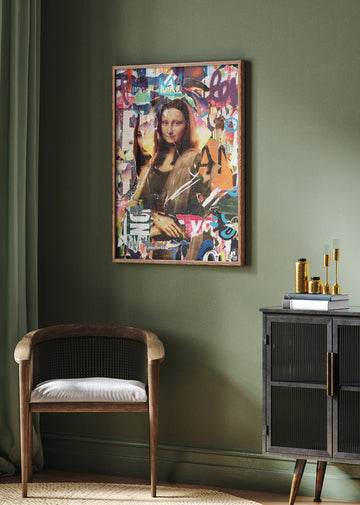 Urban Collage Portrait | Poster - Room Interior 2