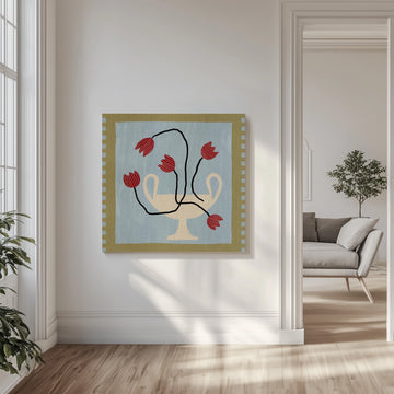 Out of Vase Blooms 6 | Canvas - Room Interior 1