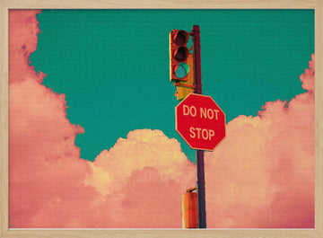 Surreal Stop Go | Poster - Wood Frame Interior