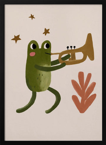 Frogandtrumpet | Poster - Black Metal Frame Interior