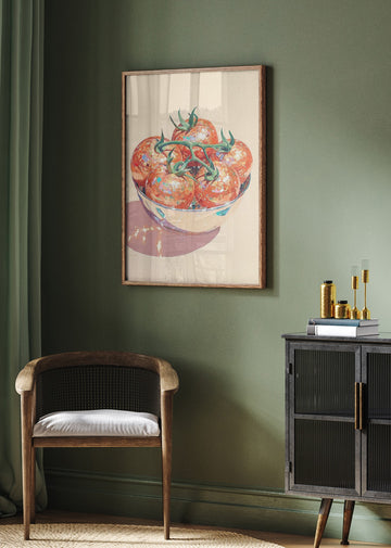Disco Tomato Still Life | Poster - Room Interior 2