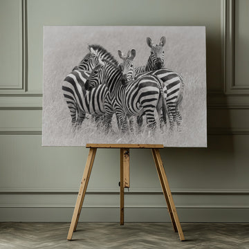 Wild Zebra Herd | Canvas - Room Interior 1