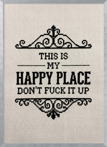 My Sassy Happy Place | Poster - Silver Frame Interior