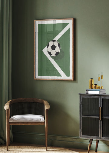 Soccer Ball Corner | Poster - Room Interior 2