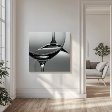 Elegant Glass Reflections | Canvas - Room Interior 1